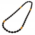 Dark cherry amber beads