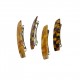 Hair clip with amber mosaic