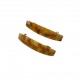 Hair clip with amber mosaic