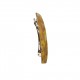 Hair clip with amber mosaic