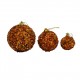 Amber bauble for a Christmas tree (small size)