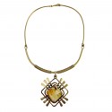 Brass neckace "The light"