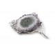 Unique silver brooch-pendant with amethyst 