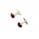 Cognac-color cufflinks
