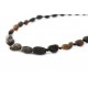Black amber beads 