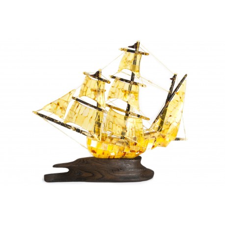 Amber figurine "Ship"