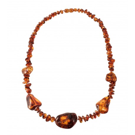 Cognac amber necklace