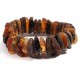 Bracelet of natural amber pieces