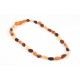 Children variegated amber beads 