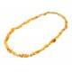 Stylized amber necklace