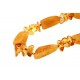 Stylized amber necklace