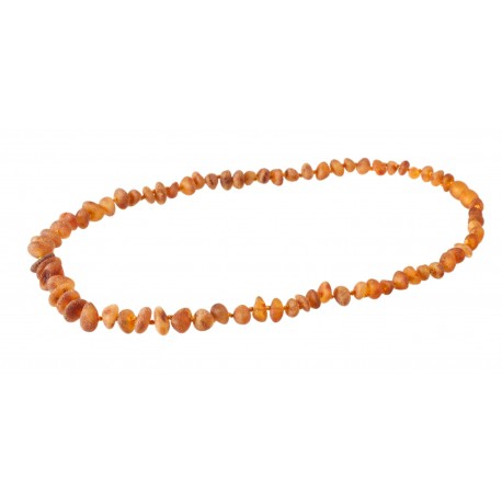 Honey-colored amber beads