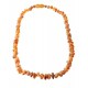 Honey-colored amber beads