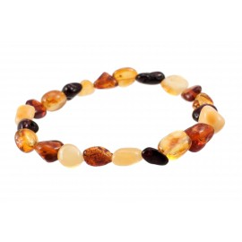 Variegated amber bracelet