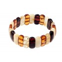 Multicolored amber bracelet