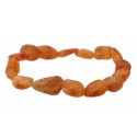 Natural amber bracelet "Traces in the sand"