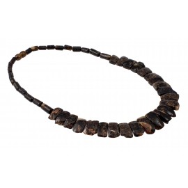 Black amber necklace