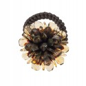 Hair accessory - amber flower