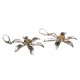 Silver and white yellow amber earings "Flower"