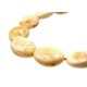 Yellow - white amber necklace "Purity"