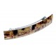 Metal hairpin decorated with amber mosaic "Sun Way" 