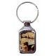 Metal keyring with amber "Puzzle"