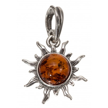 Silver pendant "Sun"