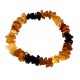Colourful amber bracelet