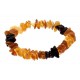 Colourful amber bracelet